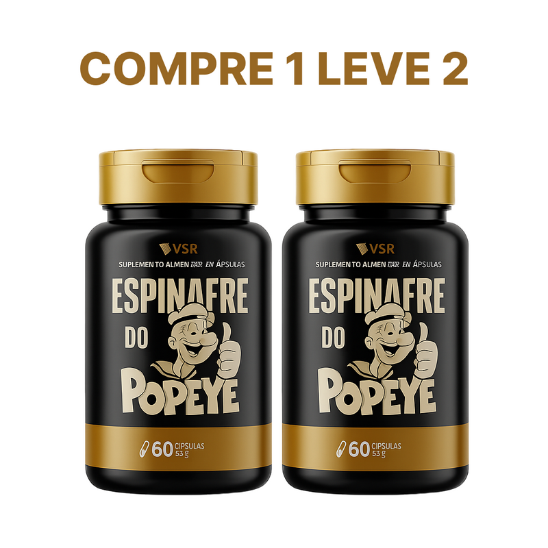 Espinafre do Popeye 60 Cáps Original - Compre 1 Leve 2 + Frete Grátis