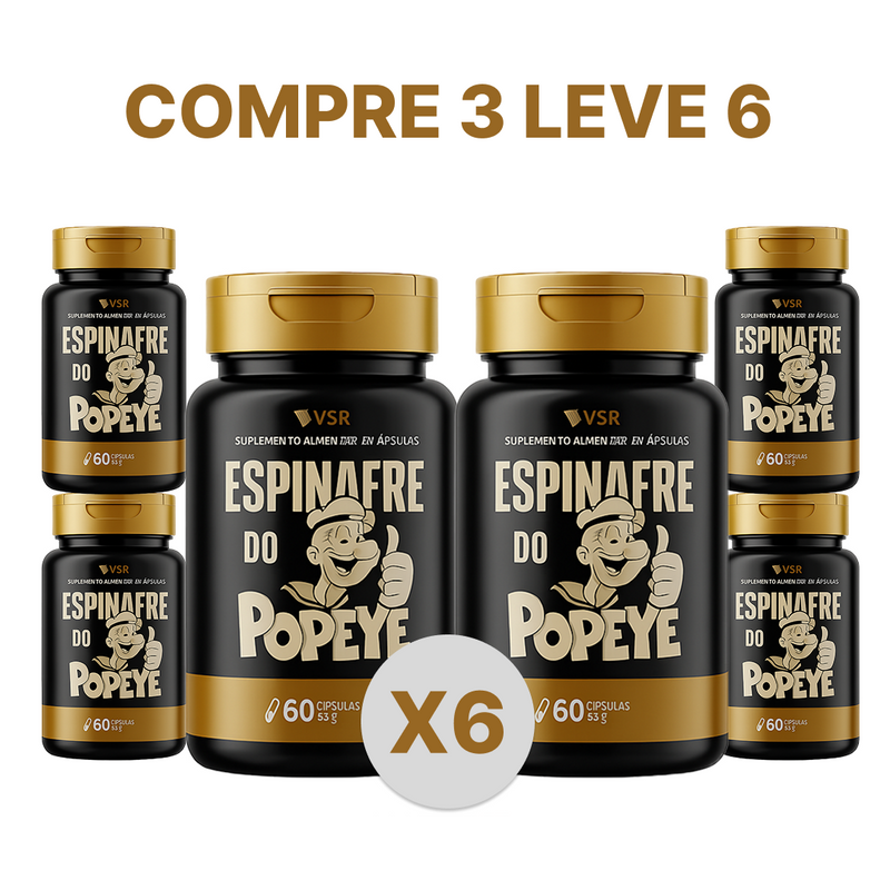 Espinafre do Popeye 60 Cáps Original - Compre 1 Leve 2 + Frete Grátis